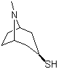 structure of CAS# 228573-90-8, Tropine-3-thiol;8-Methyl-8-azabicyclo[3.2.1]octane-3-thiol