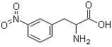 结构式 CAS# 22888-56-8, 3-硝基-苯丙氨酸