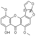 5-甲氧基柄曲霉素分子结构 (CAS 22897-08-1)