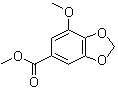 structure of CAS# 22934-58-3, Myristicin acid methyl ester;Methyl 3-methoxy-4,5-(methylenedioxy)benzoate; Methyl 7-methoxybenzo[d][1,3]dioxole-5-carboxylate