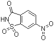 6-硝基-1,2-苯并异噻唑啉-3-酮 1,1-二氧化物分子结构 (CAS 22952-24-5)