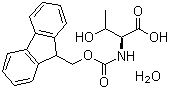 N-芴甲氧羰基-L-苏氨酸一水合物分子结构 (CAS 229957-49-7)
