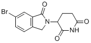 structure of CAS# 2304513-76-4, 3-(6-Bromo-1-oxoisoindolin-2-yl)piperidine-2,6-dione;3-(5-bromo-3-oxo-1H-isoindol-2-yl)piperidine-2,6-dione