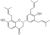 结构式 CAS# 23057-55-8, (-)-山豆根素