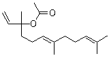结构式 CAS# 2306-78-7, 乙酸橙花叔醇酯