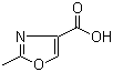 结构式 CAS# 23062-17-1, 2-甲基恶唑-4-羧酸