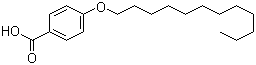 结构式 CAS# 2312-15-4, 4-十二烷氧基苯甲酸; 对十二烷氧基苯甲酸