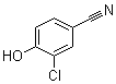 structure of CAS# 2315-81-3, 2-Chloro-4-cyanophenol;3-Chloro-4-hydroxybenzonitrile; 4-Cyano-2-chlorophenol