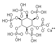 myo-肌醇六(磷酸二氢酯)单钙盐分子结构 (CAS 23183-60-0)