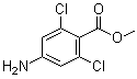 4-氨基-2,6-二氯苯甲酸甲酯分子结构 (CAS 232275-49-9)