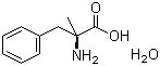 结构式 CAS# 23239-35-2, 2-甲基-L-苯丙氨酸一水物; (S)-2-氨基-2-甲基-3-苯基丙酸一水物