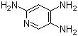 structure of CAS# 23244-87-3, 2,4,5-Triaminopyridine