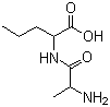 结构式 CAS# 2325-18-0, DL-丙氨酰-DL-正缬氨酸