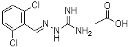 结构式 CAS# 23256-50-0, 胍那苄单乙酸盐