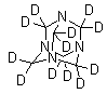 Perdeuterohexamethylenetetramine molecular structure (CAS 23304-08-7)