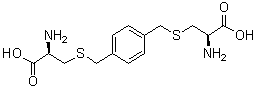 S,S'-[1,4-亚苯基二(亚甲基)]二(L-半胱氨酸)分子结构 (CAS 23365-36-8)