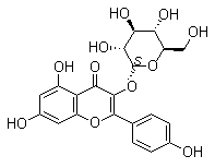结构式 CAS# 23627-87-4, 三叶豆苷