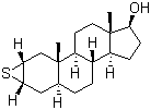 环硫雄醇分子结构 (CAS 2363-58-8)