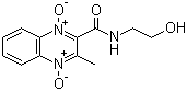 structure of CAS# 23696-28-8, Olaquindox;N-(2-Hydroxyethyl)-3-methyl-2-quinoxalinecarboxamide 1,4-dioxide