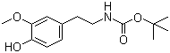 N-tert-Butoxycarbonyl-3-O-methyldopamine molecular structure (CAS 23699-77-6)