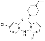 structure of CAS# 2369979-68-8, JHU37160 (DREADD ligand);3-chloro-6-(4-ethylpiperazin-1-yl)-10-fluoro-11H-benzo[b][1,4]benzodiazepine