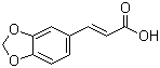 3,4-(亚甲二氧)肉桂酸分子结构 (CAS 2373-80-0)