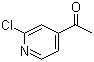 结构式 CAS# 23794-15-2, 1-(2-氯吡啶-4-基)乙酮; 2-氯-4-乙酰吡啶