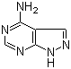structure of CAS# 2380-63-4, 4-Aminopyrazolo[3,4-d]pyrimidine;1H-Pyrazolo[3,4-d]pyrimidin-4-amine