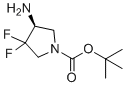 2-Methyl-2-propanyl (4S)-4-amino-3,3-difluoro-1-pyrrolidinecarboxylate molecular structure (CAS 2381400-91-3)