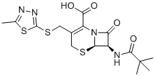 structure of CAS# 2384108-14-7, Cefazolin EP Impurity B;Cefazolin pivaloyl; (6R,7R)-7-(2,2-dimethylpropanoylamino)-3-[(5-methyl-1,3,4-thiadiazol-2-yl)sulfanylmethyl]-8-oxo-5-thia-1-azabicyclo[4.2.0]oct-2-ene-2-carboxylic acid