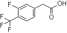 结构式 CAS# 238754-67-1, 3-氟-4-(三氟甲基)苯基乙酸