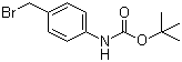 4-(溴甲基)苯基氨基甲酸叔丁酯分子结构 (CAS 239074-27-2)