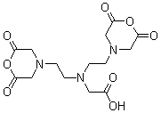 结构式 CAS# 23911-26-4, N,N-双[2-(2,6-二氧代-4-吗啉基)乙基]-甘氨酸