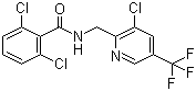 structure of CAS# 239110-15-7, Fluopicolide;2,6-Dichloro-N-[[3-chloro-5-(trifluoro-methyl)-2-pyridinyl]methyl]benzamide