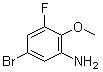 structure of CAS# 239122-51-1, 5-Bromo-3-fluoro-2-methoxyaniline;5-Bromo-3-fluoro-2-methoxybenzenamine