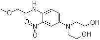4-[(2-甲氧基乙基)氨基]-3-硝基苯胺-N,N-二乙醇分子结构 (CAS 23920-15-2)