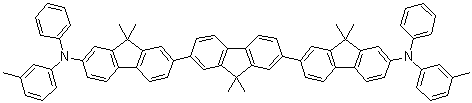 9,9,9',9',9'',9''-Hexamethyl-N,N'-bis(3-methylphenyl)-N,N'-diphenyl-[2,2':7',2''-ter-9H-fluorene]-7,7''-diamine molecular structure (CAS 239476-24-5)