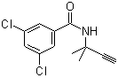 structure of CAS# 23950-58-5, Propyzamide;Pronamide; 3,5-Dichloro-N-(1,1-dimethylprop-2-ynyl)benzamide