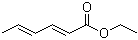 structure of CAS# 2396-84-1, Ethyl (E,E)-2,4-hexadienoate;(E,E)-Ethyl 2,4-hexadienoate; Ethyl 2,4-hexadienoate; Ethyl sorbate; NSC 8874; Ethyl sorbate