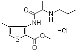 盐酸阿替卡因分子结构 (CAS 23964-57-0)
