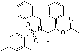 结构式 CAS# 240423-74-9, N-[(1S,2R)-2-(乙酰氧基)-1-甲基-2-苯基乙基]-2,4,6-三甲基-N-(苯基甲基)苯磺酰胺