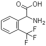 structure of CAS# 240490-00-0, 2-(Trifluoromethyl)phenylglycine;alpha-Amino-2-(trifluoromethyl)benzeneacetic acid