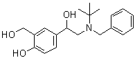 structure of CAS# 24085-03-8, alpha1-[[(1,1-Dimethylethyl)(phenylmethyl)amino]methyl]-4-hydroxy-1,3-benzenedimethanol