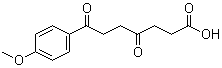 结构式 CAS# 24090-40-2, 6-对甲氧基苯甲酰基-4-氧代己酸