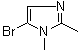 structure of CAS# 24134-09-6, 5-Bromo-1,2-dimethylimidazole;5-Bromo-1,2-dimethyl-1H-imidazole