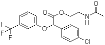 4-Chloro-alpha-[3-(trifluoromethyl)phenoxy]benzeneacetic acid 2-(acetylamino)ethyl ester molecular structure (CAS 24136-23-0)