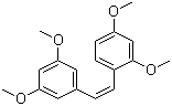 structure of CAS# 24144-92-1, 2,3',4,5'-Tetramethoxystilbene;1-[2-(3,5-Dimethoxyphenyl)ethenyl]-2,4-dimethoxybenzene