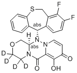 Baloxavir-[d4] molecular structure (CAS 2415027-80-2)