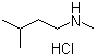 结构式 CAS# 2419-59-2, N-(3-甲基丁基)-N-甲胺盐酸盐