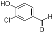 3-氯-4-羟基苯甲醛分子结构 (CAS 2420-16-8)